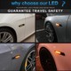 LED-Seitenblinker Scrolling BMW* Serie E81 E82 E87 E88 E90 E91 E92 E93 E60 E61 – Carbon + Rauch-Finish