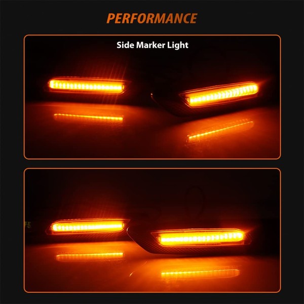 Répétiteurs latéraux LED Défilants BMW Série E81 E82 E87 E88 E90 E91 E92 E93 E60 E61 - Finition Carbone