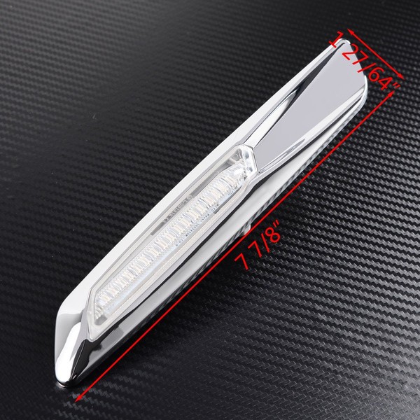 Répétiteurs latéraux LED Défilants BMW Série E81, E82, E87, E88, E90, E91, E92, E93, E60 et E61- chromée / Claire