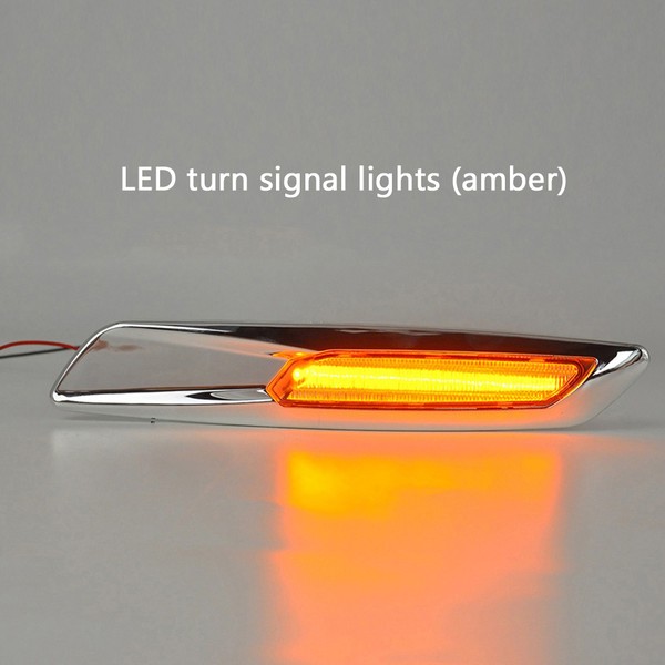 LED-Seitenblinker Scrolling BMW* Serie E81, E82, E87, E88, E90, E91, E92, E93, E60 und E61 – Chrom/Klar