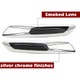 Répétiteurs latéraux LED BMW Série E81, E82, E87, E88, E90, E91, E92, E93, E60 et E61- Chromée / Fumée