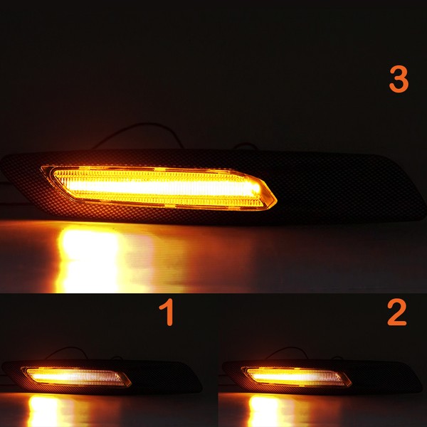 Seitenblinker LED-Scroller BMW* Serie E81, E82, E87, E88, E90, E91, E92, E93, E60 und E61 Carbon/Klar