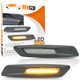 Répétiteurs latéraux LED  BMW Série E81, E82, E87, E88, E90, E91, E92, E93, E60 et E61 Carbone / Claire