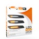 LED-Scroll-Seitenblinker BMW* Serie E81, E82, E87, E88, E90, E91, E92, E93, E60 und E61 – Schwarz + transparentes Glas