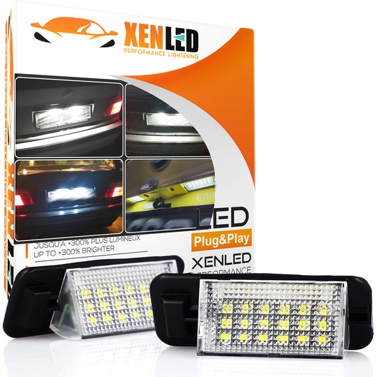 Pack 2 modules LED  BMW E36 Série 3 - éclairage plaque immatriculation - Plug&Play - CANBUS - 1992 à 1998
