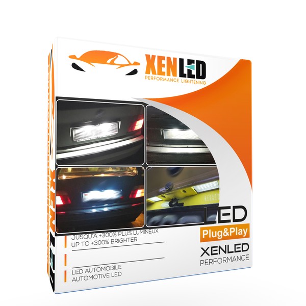 Pack 2 modules LED  BMW E36 Série 3 - éclairage plaque immatriculation - Plug&Play - CANBUS - 1992 à 1998