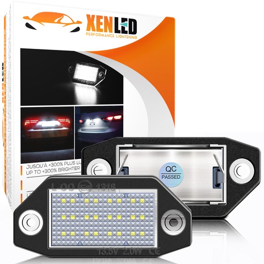 Pack LED éclairage plaque pour Ford Mondeo MK III MK3 (2000-2007) Lumière de plaque d'immatriculation LED