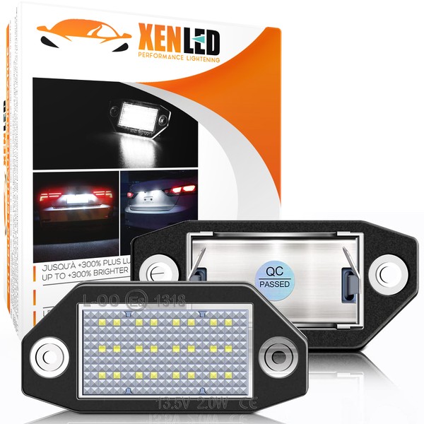 Pack LED éclairage plaque pour Ford Mondeo MK III MK3 (2000-2007) Lumière de plaque d'immatriculation LED