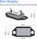 Pack LED éclairage plaque pour Ford Mondeo MK III MK3 (2000-2007) Lumière de plaque d'immatriculation LED