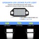 Pack LED éclairage plaque pour Ford Mondeo MK III MK3 (2000-2007) Lumière de plaque d'immatriculation LED