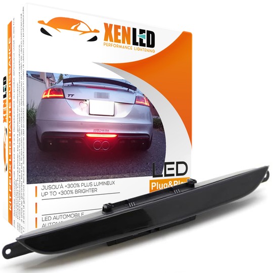 3 en 1 Barre antibrouillard arrière fumée avec frein, fonction de feu de recul compatible avec Audi* TT TTRS 2007-2014 Gen2/8J