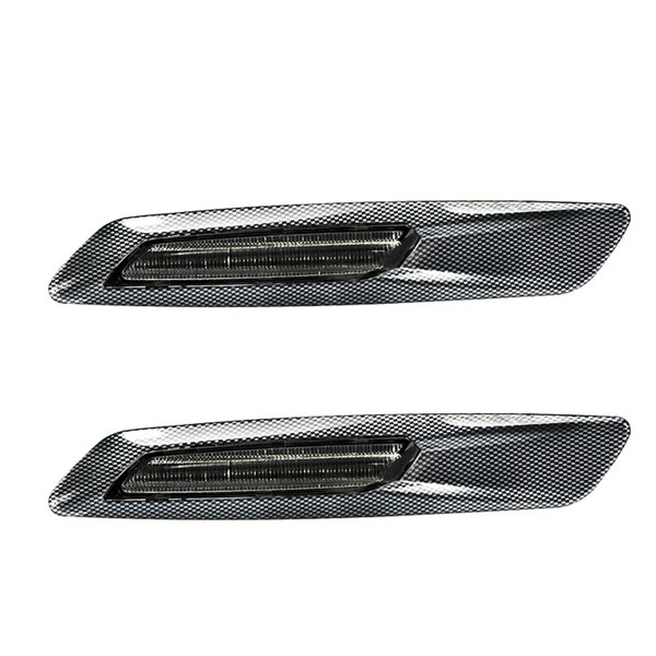 LED-Seitenblinker BMW* Serie E81 E82 E87 E88 E90 E91 E92 E93 E60 E61 – Carbon + Rauch-Finish
