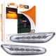 Répétiteurs latéraux LED BMW Série E46, E60, E61, E81, E87, E82, E88, E83/X3, E90/E91, E92/E93 - Chrome - Clignotants