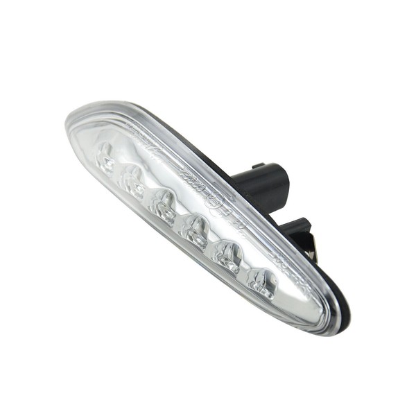 Répétiteurs latéraux LED BMW Série E46, E60, E61, E81, E87, E82, E88, E83/X3, E90/E91, E92/E93 - Chrome - Clignotants