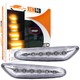 Clignotants dynamiques LED BMW Série E46, E60, E61, E81, E87, E82, E88, E83/X3, E90/E91, E92/E93 - Chrome - Latéraux