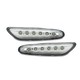 Clignotants dynamiques LED BMW Série E46, E60, E61, E81, E87, E82, E88, E83/X3, E90/E91, E92/E93 - Chrome - Latéraux