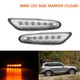 Clignotants dynamiques LED BMW Série E46, E60, E61, E81, E87, E82, E88, E83/X3, E90/E91, E92/E93 - Chrome - Latéraux