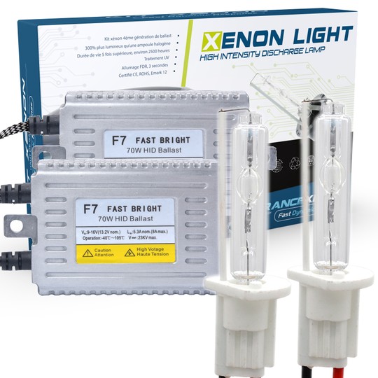 Kit Xénon H1 - 6000°K - 75W slim - Rally Cup - Conversion HID - La paire