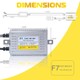 Kit xénon H9 H11 - 4300°K - 75W slim - Rally Cup - Conversion HID - La paire