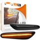 2x Clignotants LED BMW Serie 1 E81 E82, 3 E46 E90 E91 E92, 5 E60 E61, X1 E84 X3 E83 - Fumés - La paire