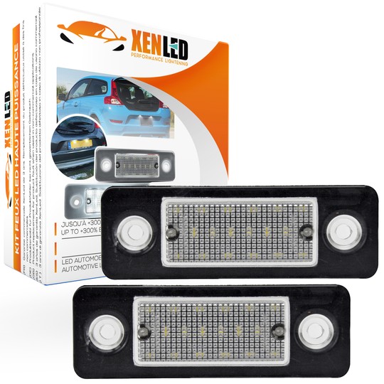 2 luci targa a LED VOLVO C30 dal 2008 al 2013 - targa a LED