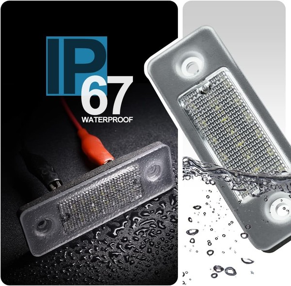 2 luci targa a LED VOLVO C30 dal 2008 al 2013 - targa a LED