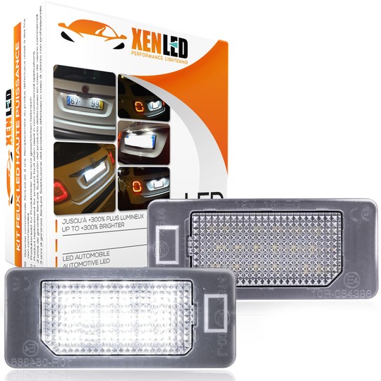2x Fiat 500X 2014-2019 license plate LED lights - CANBUS Plug&Play LED license plate