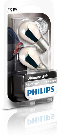 2 AMPOULES PHILIPS SILVER VISION PY21W