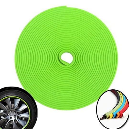 Liseret 3D autocollant pour 4 jantes - 8m - VERT