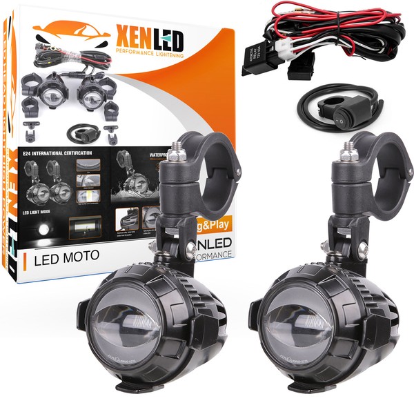 Feux LED Longue Portée + Antibrouillard - Duke 400 - KTM - 40W - Adaptable