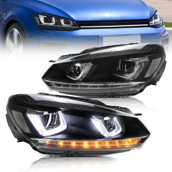 2x PHARES Avant LED VW* GOLF VI - Full LED Défilant