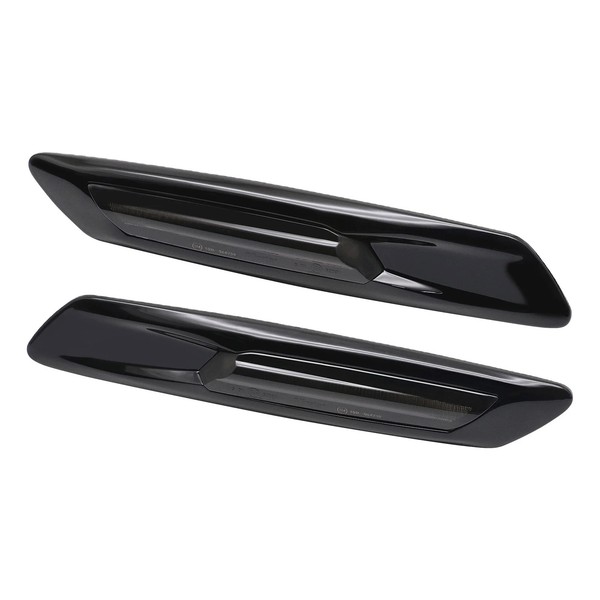 Répétiteurs latéraux LED défilant BMW* Série E81 E82 E87 E88 E90 E91 E92 E93 E60 E61 - Noir + Lentille fumée