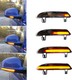 2x Clignotants rétroviseurs LED Défilants VW* Golf 5/GTI, Jetta, Passat, Eos - Version NOIRE dynamique