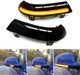 2x Clignotants rétroviseurs LED Défilants VW* Golf 5/GTI, Jetta, Passat, Eos - Version NOIRE dynamique