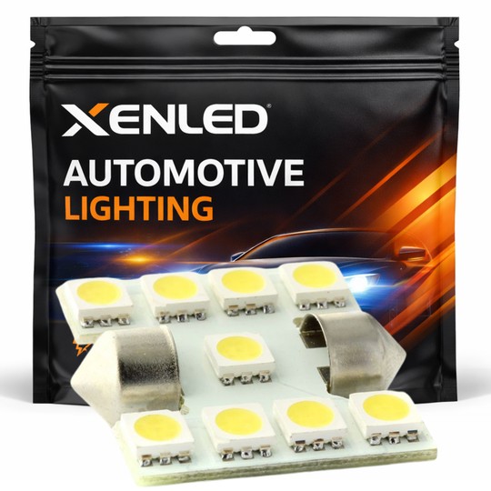 1 x C3W BULB 9 LEDS SMD white - 33mm shuttle - LED ceiling light bulb - 12V