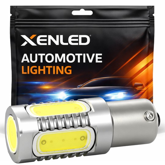 Bombilla 5 LED COB - P21/5W - Blanca - 12V Doble intensidad