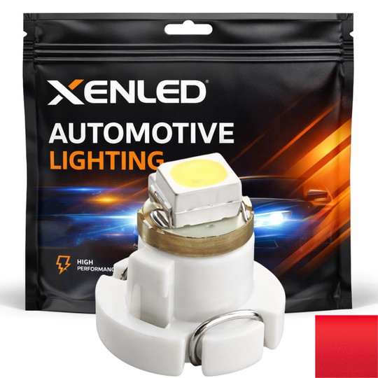 T3 1 RED LED bulb - 12V dashboard bulb