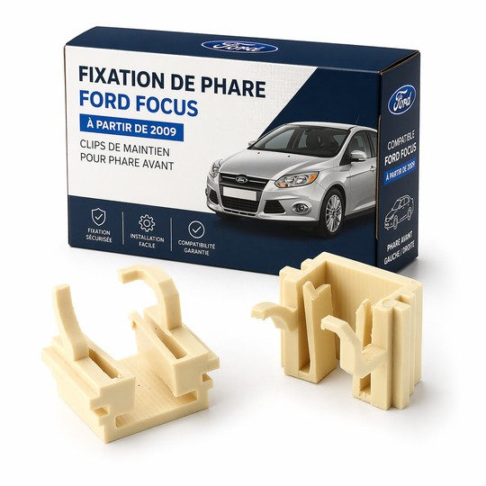 2 Ford FOCUS grootlichtlamphouderadapters