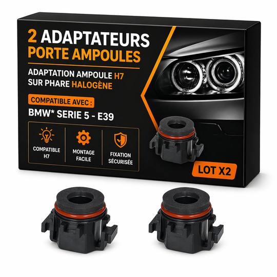 2 adapters bulbs door bmw 5 - e39