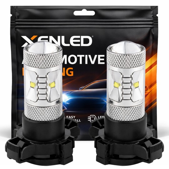 2 x 6 LED CREE 30W bulbs - PY24W - High-end - White - 12V