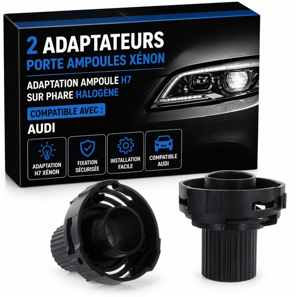 2 Audi*-lamphouderadapters
