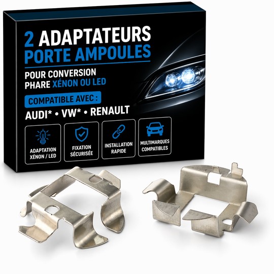 2 Adapter Tür multi Birnen