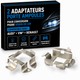 2 Adaptateurs Porte Ampoules MULTIMARQUES pour conversion phare xénon compatible avec Audi* VW* Renault