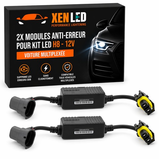 2x anti-Fehler-LED-Module Kit H8 - Auto gemultiplext