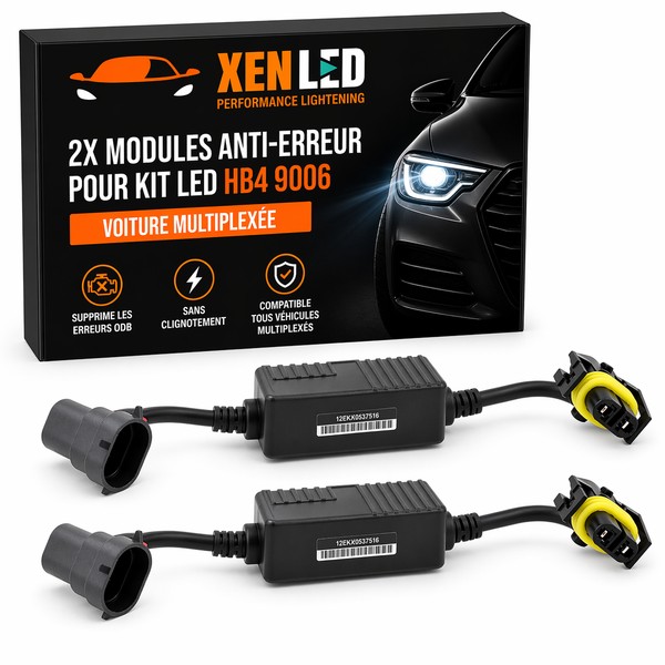 2x anti-error LED modules kit HB4 9006 - Car multiplexed