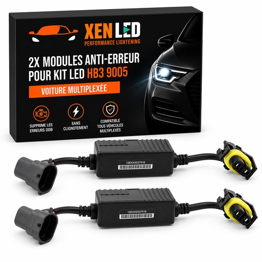 2x anti-error LED modules kit hb3 9005 - Car multiplexed