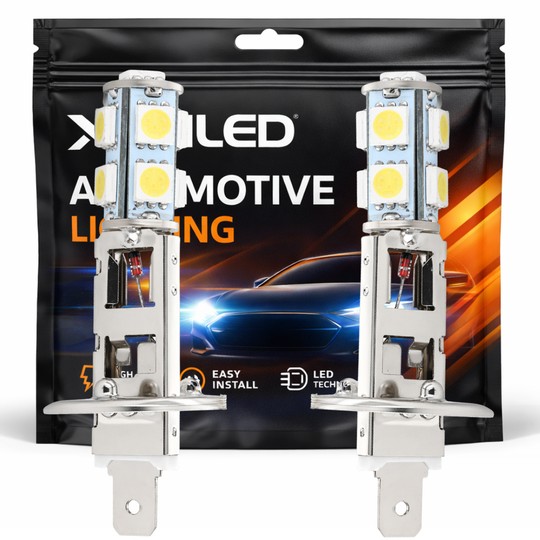 x H1 LED SMD 9 LED pærer - 12Volt Signallampe