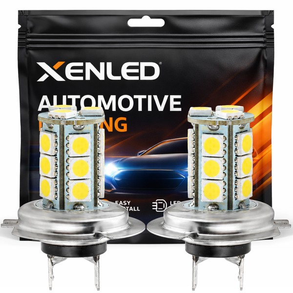 2 x H7 LED SMD 18 LED-lampen