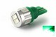 6 LED SG pære - W5W - Grøn 12V Signallampe