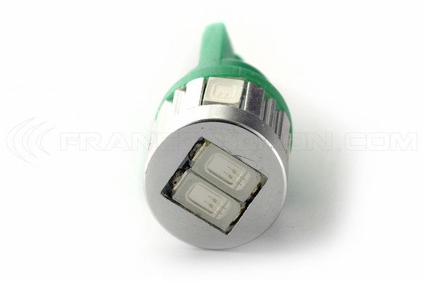 Ampoule 6 LED SG - W5W - Vert 12V Lampe de signalisation